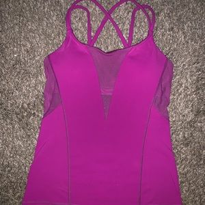 Lulu lemon workout tank with built in sports bra